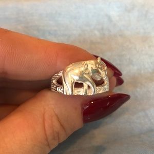 Sterling Silver Elephant Ring